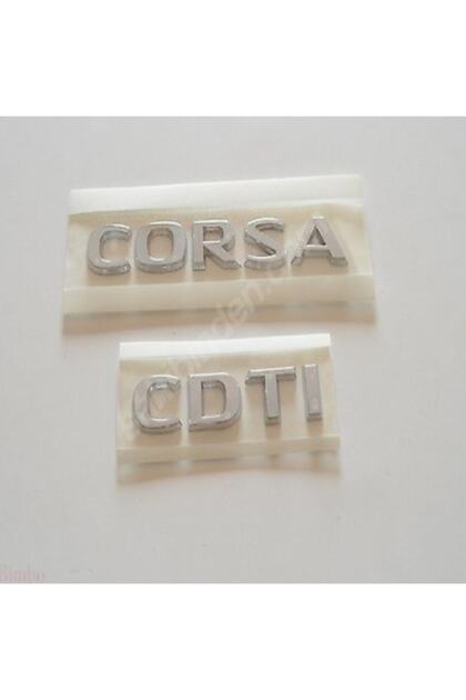 Opel Corsa Cdti Corsa D Arka Bagaj Yazısı Krom