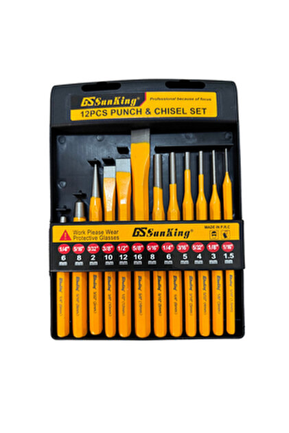 Titi 6016 Düz Konik Pim Zımba Keski Takımı 12 Parça - Fiyatı