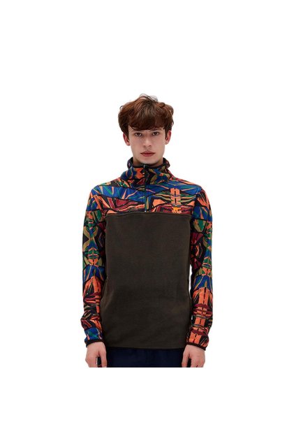 210221007 Mirage Half-Zip Polar Sweatshirt Orange