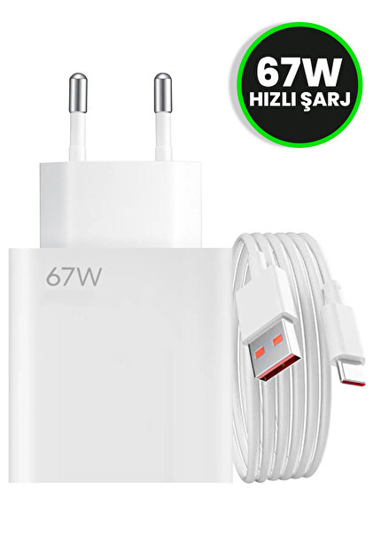WANNA PROTECT 67W Süper Hızlı Şarj Samsung Xiaomi Redmi Realme