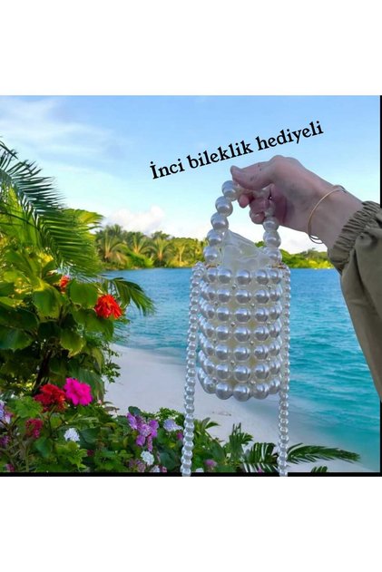 Cilindar Torba - Biserna perla Torba - Biser Torba - Cilindar Ručna torbica - Torba za rame