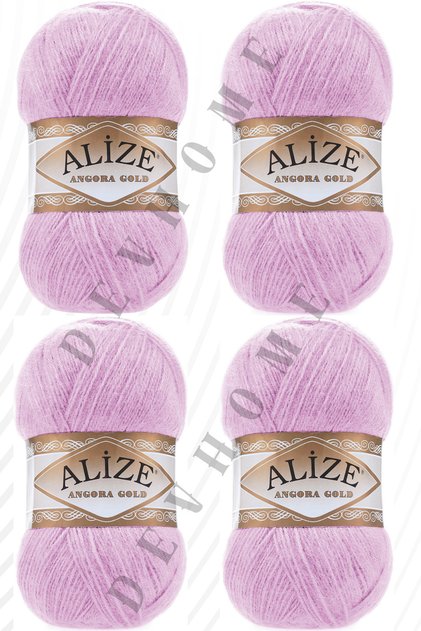 Alize Angora Gold Hand Knitting Thread Yarn Wool Vest Yarn 4 Pieces Acrylic Wool Yarn