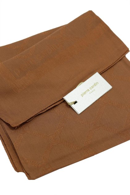 Lyocell Monogram Eşarp - 1080900-935 - Taba