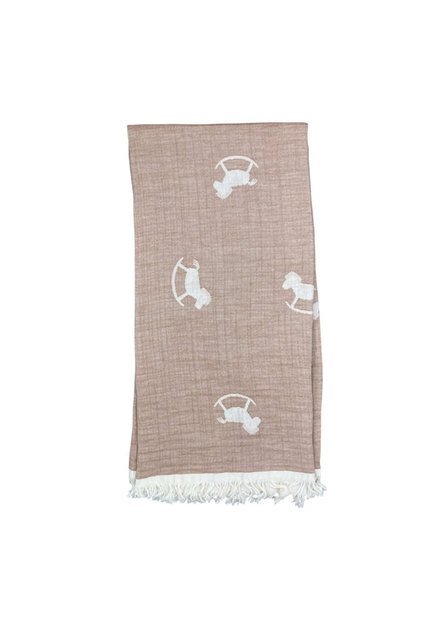 Little Horse Muslin Blanket - 90X90 cm 64737