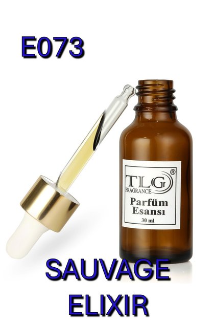 E073 Sauvage Elixir Alkolsüz Erkek Parfüm Esansı, 30 ml
