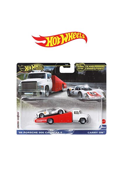 HOT WHEELS 1/64 Team Transport 66 Porsche 906 Carrera 6 & Carry on
