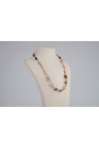 Crab Natural Stone Necklace and Bracelet, 100% Genuine Natural Stone, Jewelry Set, Necklace Bracelet