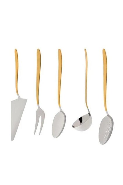 9400 Model Matte Gold 5 Piece Service Set - yni tsrm718675