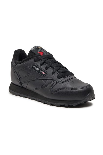 KLASICKÉ KOŽENÉ Černé unisex dětské běžecké boty100325340
