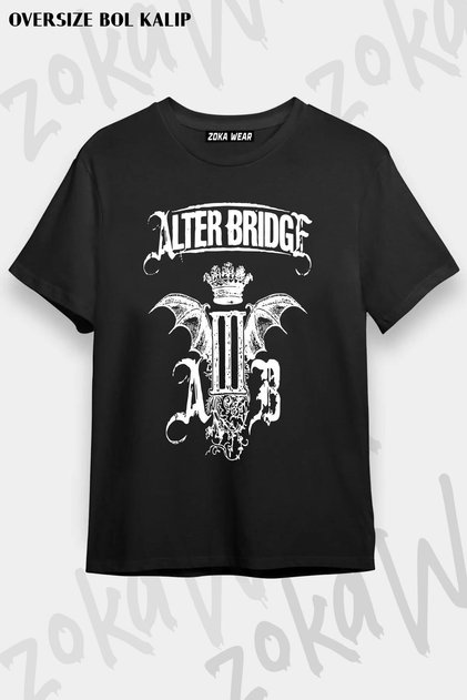Unisex Oversize Fit Alter Bridge Design Printed Tshirt