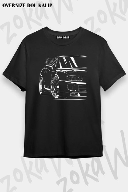 Unisex Oversize Fit Best Toyota Supra Design Printed Tshirt