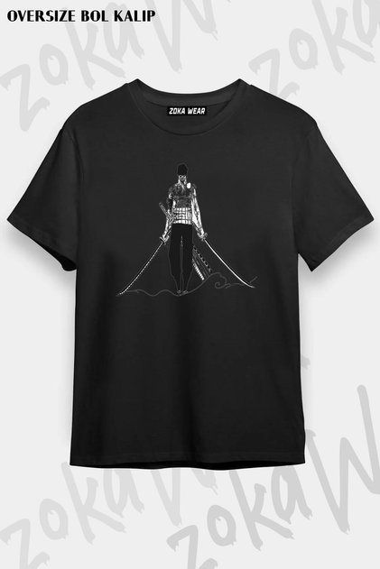 Unisex Oversize Die Zoro from One Piece Design Printed Tshirt