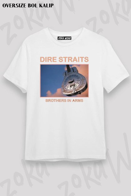 Unisex Oversize Die Dire Straits Essential Design Printed Tshirt