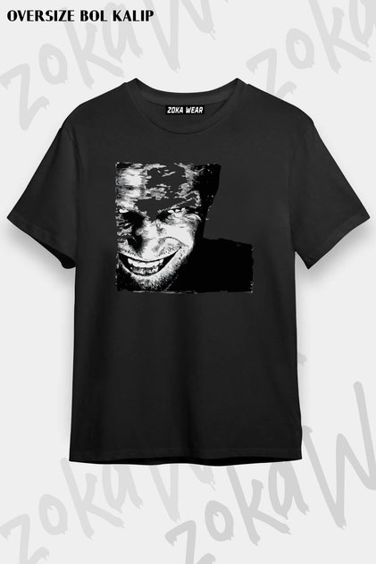 Unisex Oversize Fit Aphex Twin Design Printed Tshirt