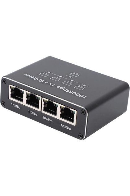 1 Gigabit Ethernet Switch 4 Port 1000Mbps,Rj45 1 to 4 Ethernet Splitter Zr889
