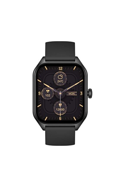 HZL Akıllı Saat Classic Black 42mm - Çoklu Fonksiyonlu Kare