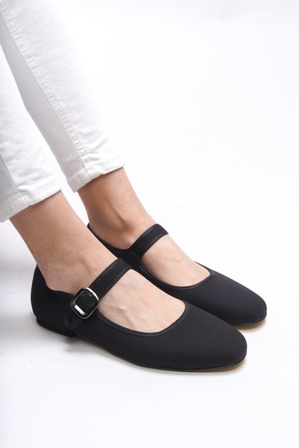 Gisnalore Women's Ballerinas 0012277 Matte Black