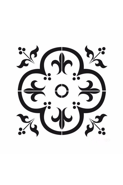 Hdm180 Home Decor Midi Stencil (25x25)