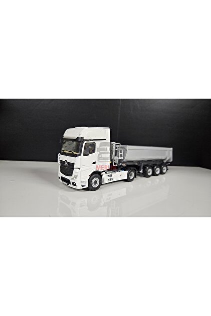 Wsi Model 1/50 Mercedes Actros 4x2 + Damper Dorse Gri Renk