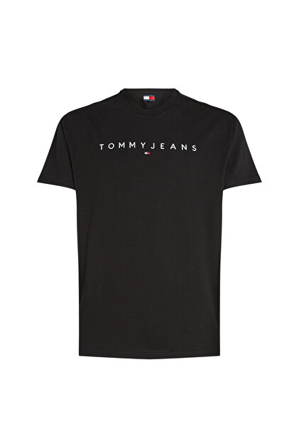 Tommy Jeans Bisiklet Yaka Siyah Erkek T-Shirt DM0DM20744BDS TJM