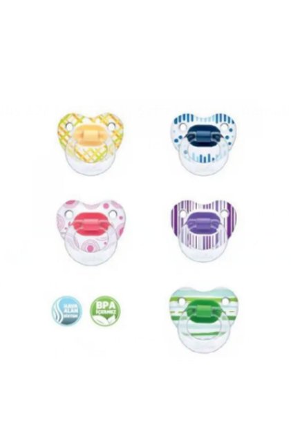 838 Transparent Patterned Pacifier