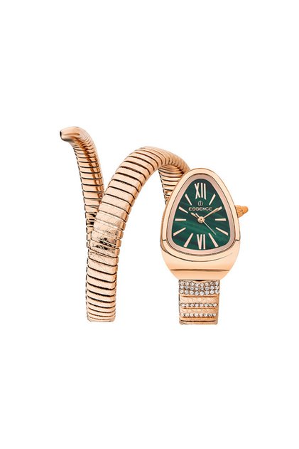 D1147.470 Women's Wristwatch | 32 mm Rose Gold Case, Green Dial, Spiral Snake Form K