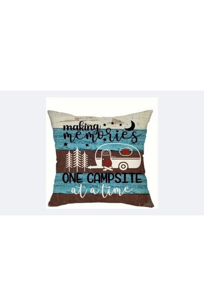 Washable Throw Pillow Cushion Pillow - Home, Motorhome and Camping Memories
