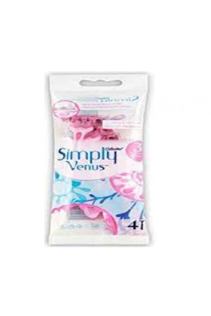 Gillette Simply Venus Women's Razor 3 Blades 4-Pack Pink