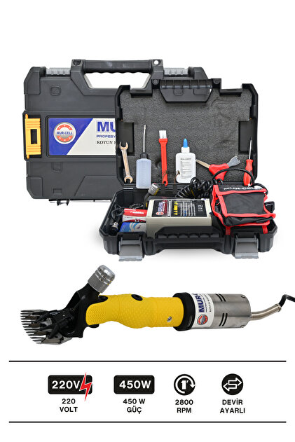 Mur-Cell Sxl 2020d 450watt Şarjlı Koyun Kırpma Makinesi Yedek