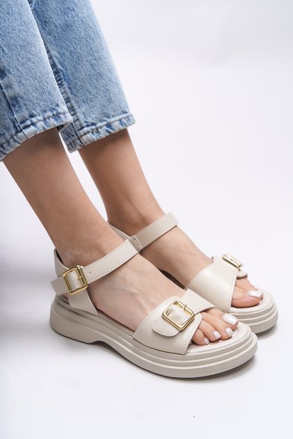 Sandale de damă Bridleia 0012210 piele bej