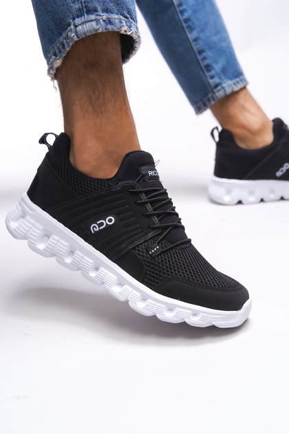Xilgeiros Men's Sneakers 0012066 Black and White