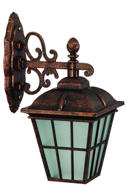 Dış Mekan Bahçe Aydınlatması Bahçe Teras Balkon Bahçe Duvar Bronz Aplik Bahçe Lambası Boy 47cm