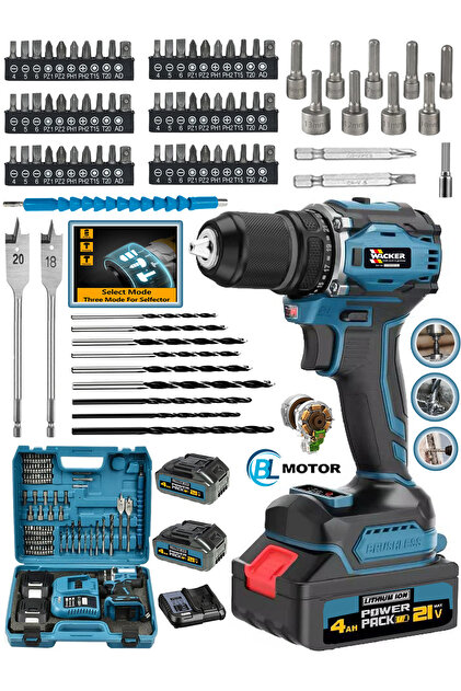 Wacker Pro Germany Darbeli Yeni Akıllı Sistem Kömürsüz Motor 258