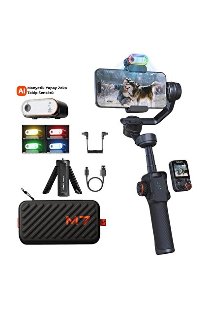 Hohem iSteady M7 Kit Yapay Zeka Takip Sensörlü 3 Eksenli Telefon