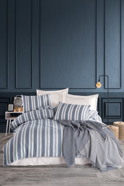 Sport Striped Duvet Cover Set Double Size Soft Line