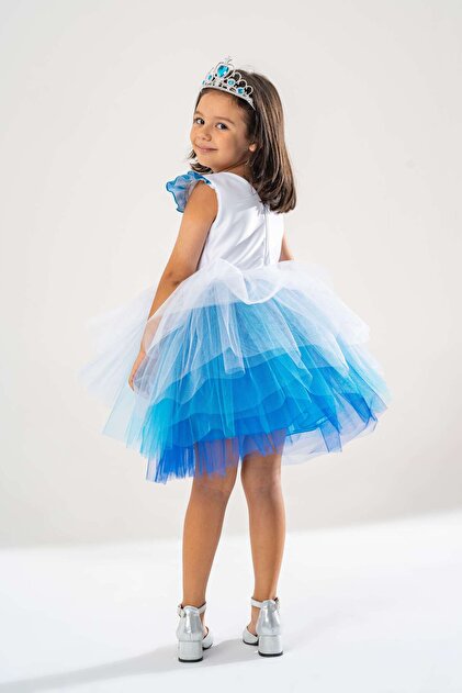 YAMUR KOSttM Princess Anna Elsa Olaf Themed Birthday Dress & Party Costume with Crown & Wand & Hair Gift- Trendyol YAMUR KOSttM Princess Anna Elsa Olaf Themed Birthday Dress & Party Costume with Crown & Wand & Hair Gift- Trendyol