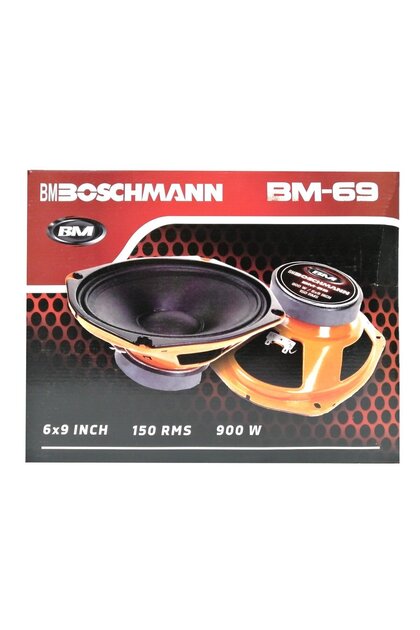 Boschmann BM 69 Oval Midrange 150W RMS 900W Maksimum Kapaklı