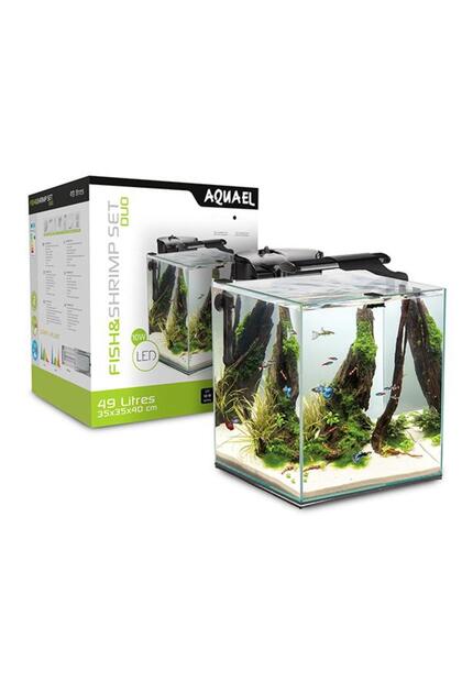 Aquael Fish Shrimp Set Smart Duo 35 Akvaryum Beyaz - Fiyatı, Yorumları