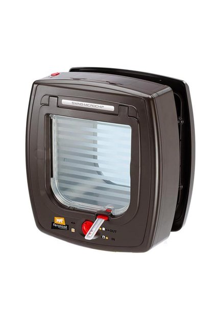 Swing Microchip Mikroçipli Brown Kedi Kapısı