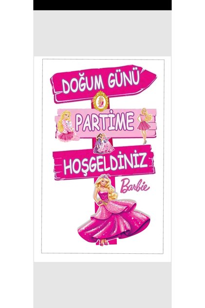 Kız Masa Maketi 3yaş barbi doğum günü masa maketi
