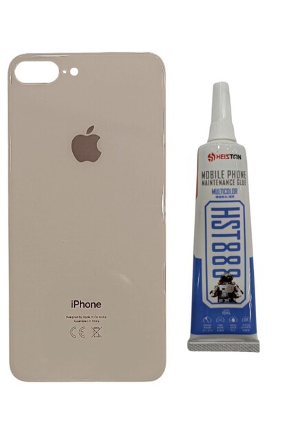 iPhone 8 Plus Arka Kapak Pil Kapağı + Yapıştırıcı GOLD RENK İLANI