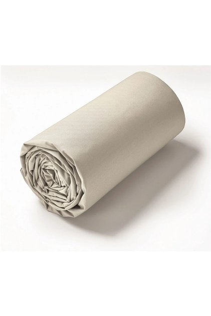 Makiteks 100% Cotton Beige 120X200+50X70 Single Fitted Sheet Set