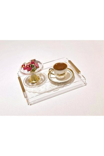 Gold Line Tray -S- Decoration and Presentation Tray