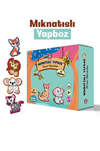 Çocuk Akademi Çocuk Akademi Mıknatıslı Puzzle Serisi Orman