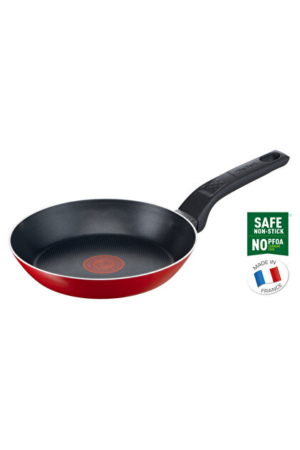 Frypan 20cm | Easy Clean | Non-Stick | Thermo Signal Heat Indicator | Red B5720253