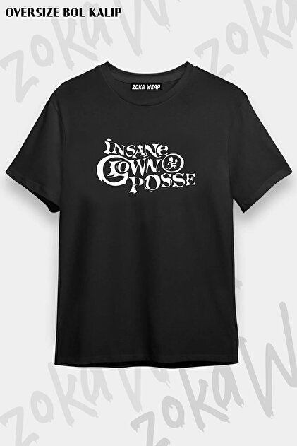 ZOKAWEAR Unisex Oversize Kalıp Insane Clown Posse Tasarım Baskılı