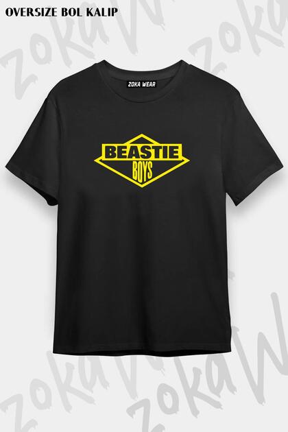Unisex Oversize Fit Beastie Boys Band Bbb Design Printed Tshirt