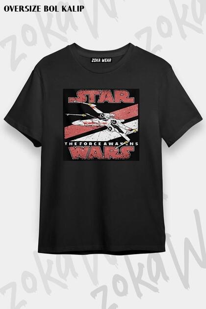 Unisex Oversize Fit Starwars Old Design Printed Tshirt