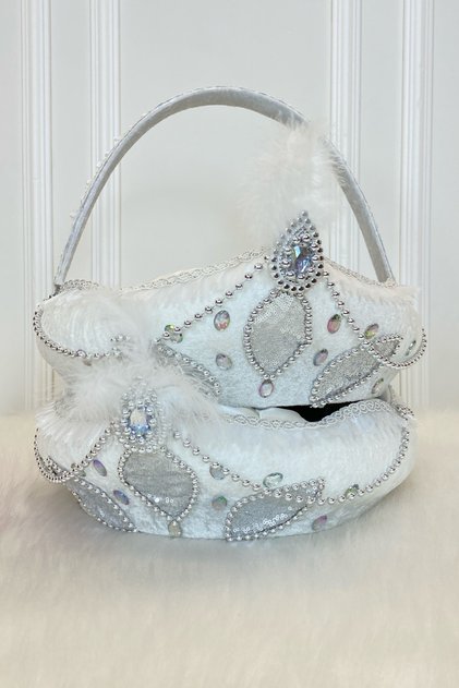 Silver Circumcision Basket and Circumcision Tray, Baby Kids Mevlüt Wedding Henna Supplies