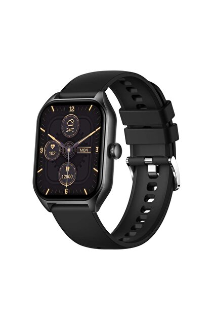 HZL Akıllı Saat Classic Black 42mm - Çoklu Fonksiyonlu Kare